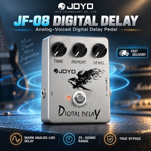 Joyo digital delay pedale - joyo,